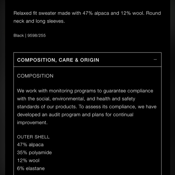 Zara alpaca & wool blend hairy sweater oversized - Picture 8 of 12